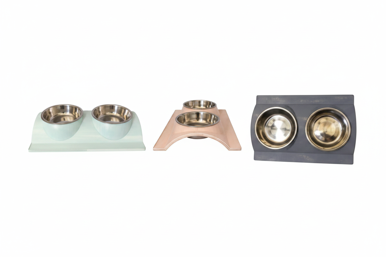 PET DOUBLE FEEDERS W/SS 
BOWLS 800ML