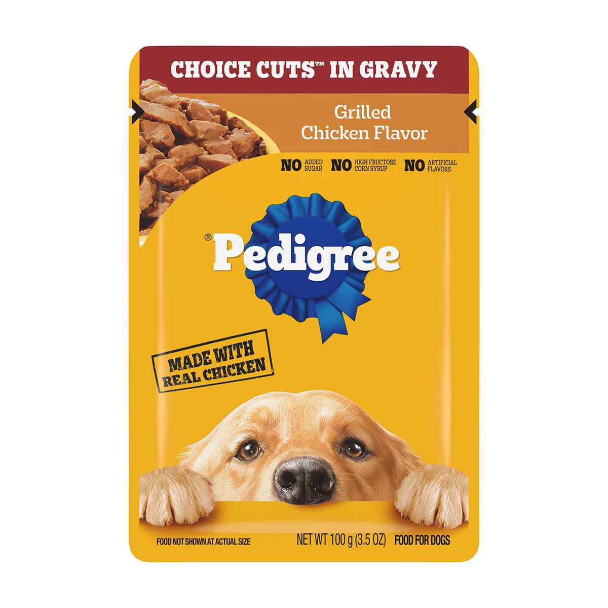 Pedigree Choice Cuts in Gravy Grilled Chicken Flavor Wet Dog food 100g