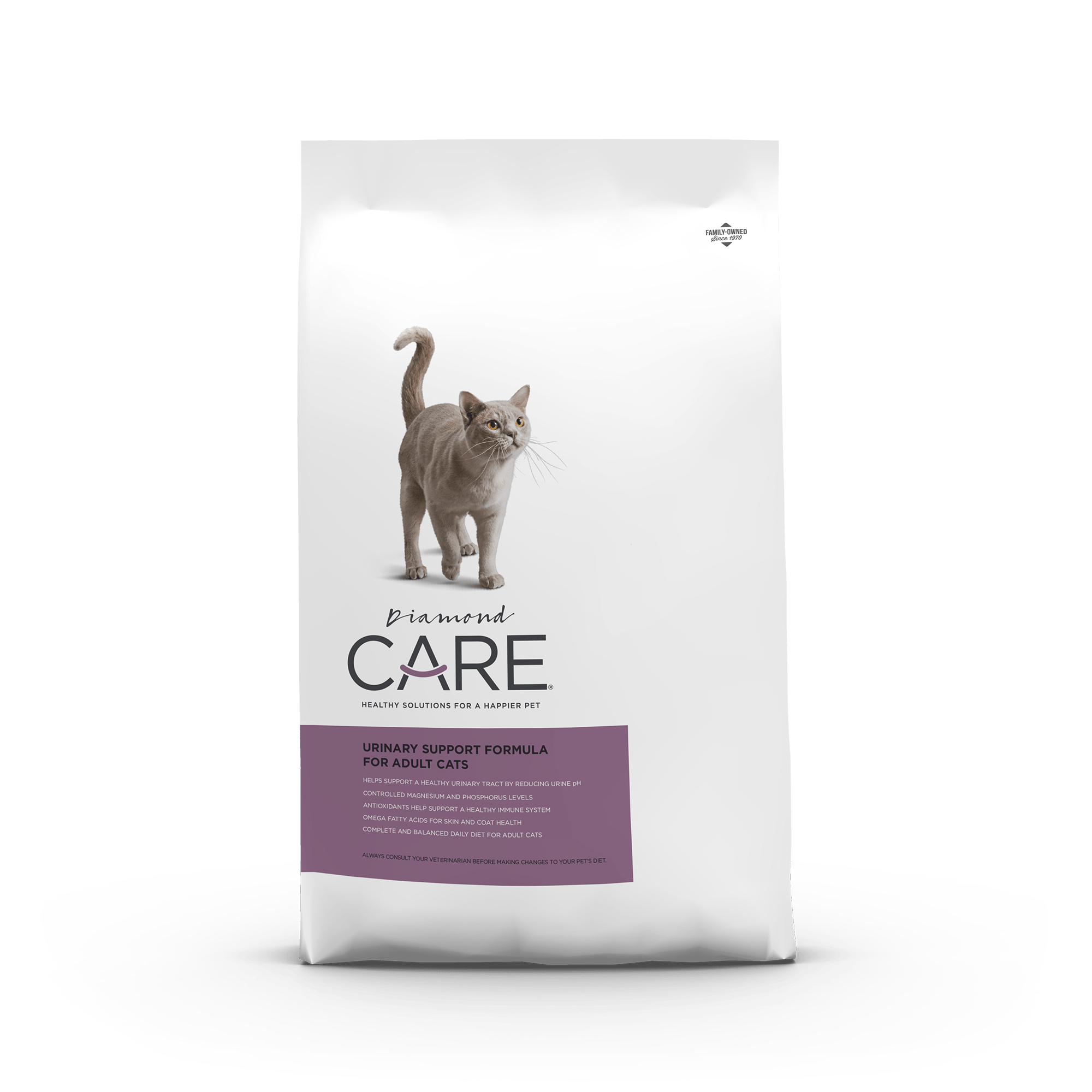 Diamond CARE
URINARY SUPPORT FORMULA
FOR ADULT CATS
