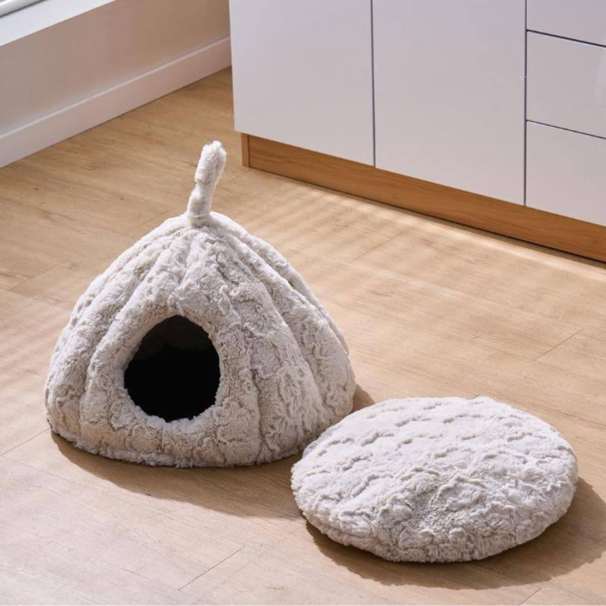 PetPals Anxiety Calming Cat Bed, Installed into Cat Tree, Fully Covered & Washable Kitten Bed – Rose Hut