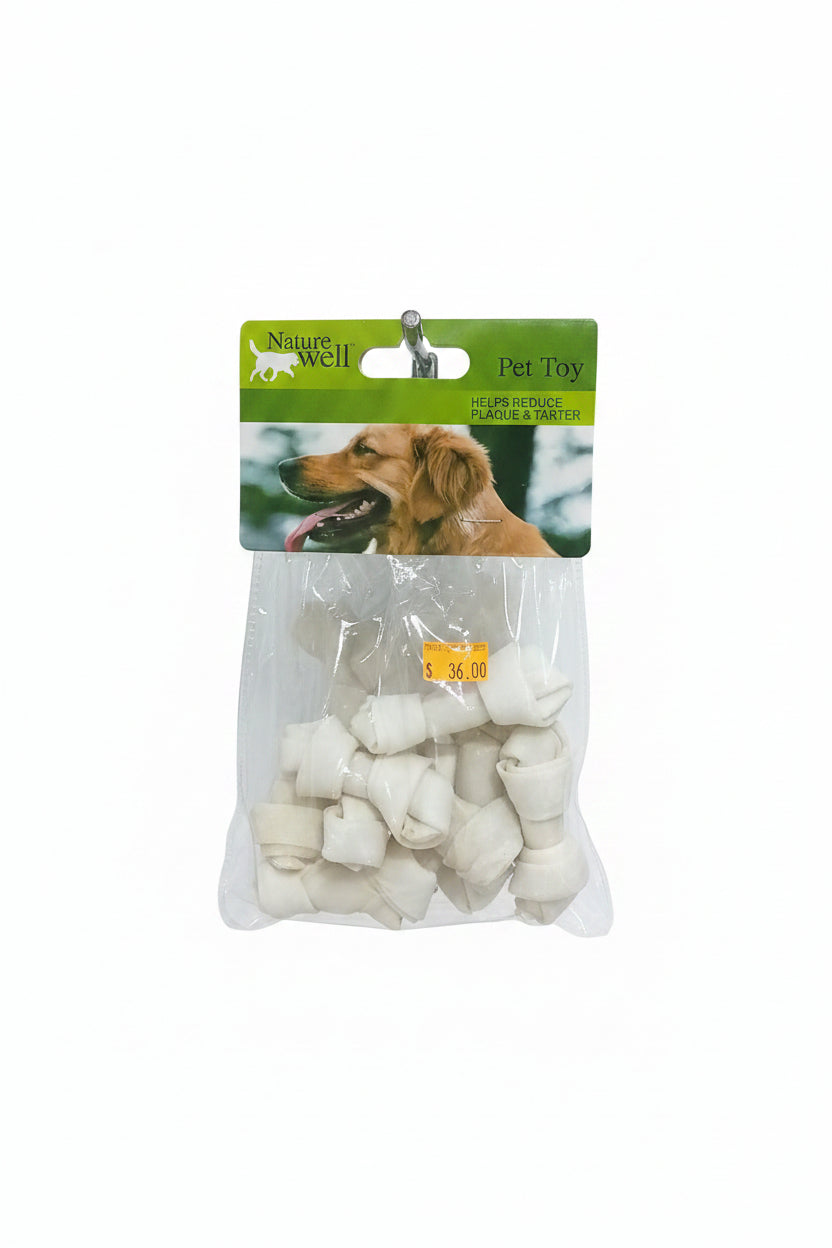 Nature Well 2" Knotted Rawhide Bones