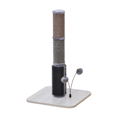 PetPals Durable Cat Scratching Posts with Rubber Massage and Cat Teaser ball – Urbane, Medium
