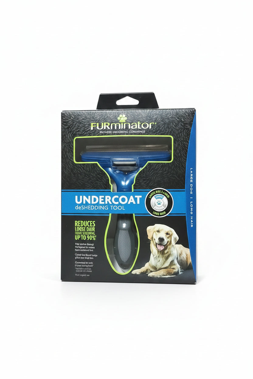 FURminator Undercoat DeShedding Tool Large Dog Long Hair