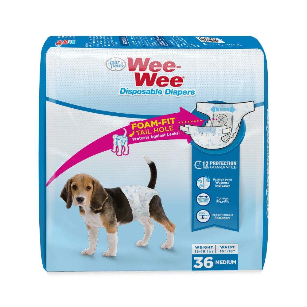 Four Paws Wee-Wee Disposable Dog Diapers 36pk