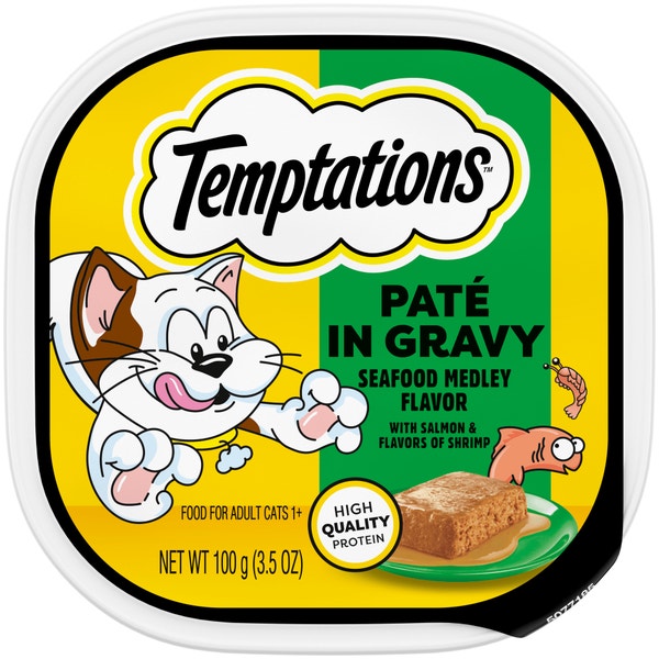 Temptations Seafood Medley Flavor Paté in Gravy