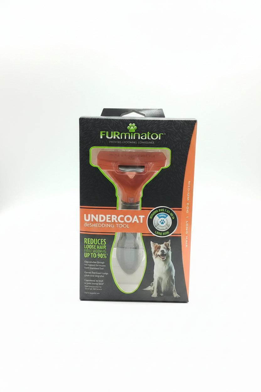 Furminator Long Hair Deshedding Tool - Medium Dog
