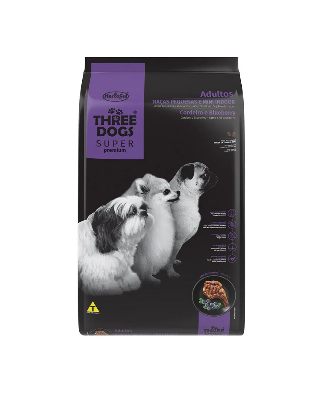 Three Dogs Super Premium Lamb and Blueberry Dry Dog