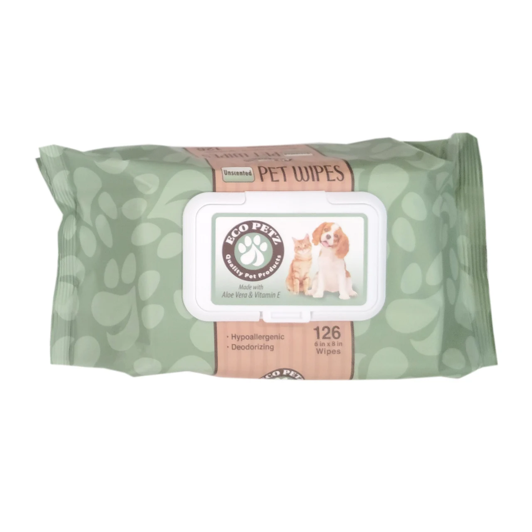 Eco Petz Pet Wipes Unscented