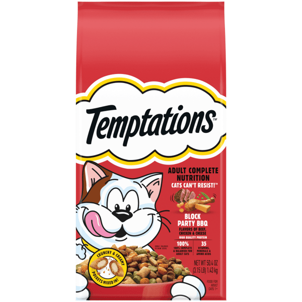 Temptations Block Party BBQ Flavor Dry Cat Food